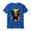 Lykoi - Ritratto di Gatto in Stile Vintage, Mamma Papà Maglietta - Regalo Ideale per Amanti dei Gatti - Compleanni, Natale, Ringraziamento