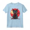 Lykoi Cat Giapponese Samurai Kawaii Ninja Maglietta - Design Unico per Amanti dei Gatti e della Cultura Giapponese