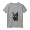 Donna Carino Lykoi Cat Amante - Arte Gatto Mamma Papà Uomini Donne T-shirt - Regalo Divertente per Amanti dei Gatti - Ideale per Halloween o Festa del Papà