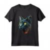 Carino Lykoi Cat Amante Colorato Arte Gatto Mamma Papà Uomini Donne Maglietta - Regalo divertente per Amanti dei Gatti - Ideale per Halloween, Natale, Compleanno