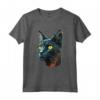 Carino Lykoi Cat Amante Colorato Arte Gatto Mamma Papà Uomini Donne Maglietta - Regalo divertente per Amanti dei Gatti - Ideale per Halloween, Natale, Compleanno