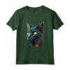 Carino Lykoi Cat Amante Colorato Arte Gatto Mamma Papà Uomini Donne Maglietta - Regalo divertente per Amanti dei Gatti - Ideale per Halloween, Natale, Compleanno