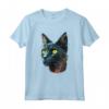 Carino Lykoi Cat Amante Colorato Arte Gatto Mamma Papà Uomini Donne Maglietta - Regalo divertente per Amanti dei Gatti - Ideale per Halloween, Natale, Compleanno