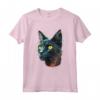 Carino Lykoi Cat Amante Colorato Arte Gatto Mamma Papà Uomini Donne Maglietta - Regalo divertente per Amanti dei Gatti - Ideale per Halloween, Natale, Compleanno
