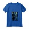 Donna Lykoi Cat Starry Night Painting Uomini Donne Bambini Maglietta con Collo a V - Regalo Unico per Amanti dei Gatti Lykoi - Ideale per Natale o Compleanni