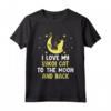 Amo il mio Lykoi Cat to Moon - Gatto Amante Divertente Maglietta - Ideale per gli Amanti dei Gatti
