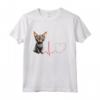 Lykoi Cat Heartbeat ECG - My Cardio Cat Lovers Maglia a Manica - Regalo Unico per Amanti dei Gatti - Ideale per Compleanno, Natale o San Valentino