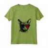 Donna Lykoi Cat 4 luglio America USA Bandiera Maglietta con Collo a V - Regalo per Proprietari di Gatti - Ideale per Natale o San Valentino