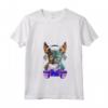 Donna Gaming Lykoi Cat Player Men Maglietta con Collo a V - Funny Cat Gamer Lover T-shirt for Video Game Enthusiasts