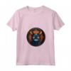 Donna Lykoi - Maglietta Stained Glass Design con Motivo Gatto - Arte e Devotion - Ideale per Amanti dei Gatti
