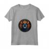 Donna Lykoi - Maglietta Stained Glass Design con Motivo Gatto - Arte e Devotion - Ideale per Amanti dei Gatti