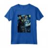 Gatti Lykoi Notte Stellata - Maglietta per Uomini, Donne e Bambini - Regalo Carino per Amanti dei Gatti Lykoi