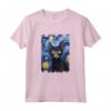 Lykoi - Maglietta Dipinta con Gatto Stellato per Amanti dei Gatti - Regalo Divertente per Natale, Ringraziamento o Compleanno