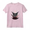 Donna Samurai Gatto Giapponese Kawaii Ninja Lykoi Cat - Maglietta Unica con Collo a V - Acquista Online