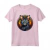 Lykoi - Maglietta Gatto Piombo in Vetro Colorato - Design Artistico Devoto al Migliore Amico Felino