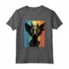 Lykoi - Ritratto di Gatto in Stile Vintage, Mamma Papà Maglietta - Regalo Unico per Amanti dei Gatti Lykoi - Ideale per Natale, Ringraziamento o Compleanni