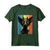 Lykoi - Ritratto di Gatto in Stile Vintage, Mamma Papà Maglietta - Regalo Unico per Amanti dei Gatti Lykoi - Ideale per Natale, Ringraziamento o Compleanni