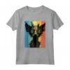 Lykoi - Ritratto di Gatto in Stile Vintage, Mamma Papà Maglietta - Regalo Unico per Amanti dei Gatti Lykoi - Ideale per Natale, Ringraziamento o Compleanni