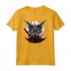 Samurai Gatto giapponese Kawaii Ninja Lykoi Cat Maglietta - Design Unico per Appassionati di Gatti e Cultura Giapponese