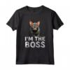 I'm The Boss Lykoi - Maglietta divertente per amanti dei gatti Lykoi - Regalo originale per Compleanno, Natale, San Valentino