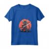 Donna Lykoi Cat giapponese Samurai Kawaii Ninja Cat Maglietta con Collo a V - Design Unico ispirato alla Cultura Giapponese