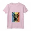 Lykoi Cat Ritratto Vintage Style Mamma Papà Maglietta con Collo a V - Regalo Unico per gli Amanti dei Gatti - Ideale per Natale, Ringraziamento o Compleanni