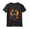 Lykoi Cat Halloween Graphic Tees per Uomo e Donna - T-shirt Divertente e Personalizzata per Halloween tutto l'Anno