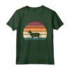 Retro Vintage Sunset Kitten Feline Pet Lykoi Cat Maglietta - Unique Tee for Cat Owners and Animal Lovers