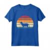 Retro Vintage Sunset Kitten Feline Pet Lykoi Cat Maglietta - Unique Tee for Cat Owners and Animal Lovers