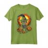 Lykoi Cat Halloween Graphic Tees per Uomo e Donna - T-shirt Divertenti e Personalizzate Vintage per Halloween