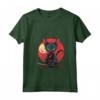 Donna Lykoi Cat giapponese Samurai Kawaii Ninja Cat Maglietta con Collo a V - Design Unico - Stile Kawaii e Cultura Giapponese