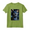 Lykoi Cat Starry Night Painting - Maglietta per Amanti dei Gatti - Regalo Unico per Natale, Ringraziamento o Compleanni