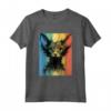 Ritratto Vintage Style Lykoi Cat Mamma Papà - Maglietta per Amanti dei Gatti - Ideale per Natale e Compleanni