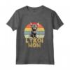 Lykoi Cat Mom Retro Vintage Funny Cats - My Cardio Cat Lovers Maglia a Manica - Regalo Unico per Amanti dei Gatti Lykoi