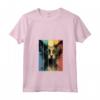 Lykoi - Ritratto di Gatto in Stile Vintage, Mamma Papà Maglietta con Collo a V - Regalo Ideale per Amanti dei Gatti
