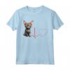 Lykoi Cat Heartbeat ECG Funny Cats My Cardio - Maglietta Cuore Gatto Lykoi per Amanti dei Gatti - Regalo Compleanno Natale San Valentino