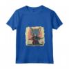 Donna Samurai Lykoi Gatto Giapponese Kawaii Ninja Cat Maglietta con Collo a V - Design Unico e Adorabile per Amanti della Cultura Giapponese e dei Gatti
