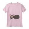 Sognare Dormire - Maglietta con Gatto Lykoi per Amanti dei Gatti - Ideale per Sonnecchiare e Sognare