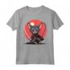 Samurai Lykoi Gatto giapponese Kawaii Ninja Cat - Maglietta Unisex per Appassionati di Gatti e Cultura Giapponese - Design Intricato e Vivido