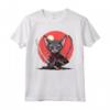 Samurai Lykoi Gatto giapponese Kawaii Ninja Cat - Maglietta Unisex per Appassionati di Gatti e Cultura Giapponese - Design Intricato e Vivido