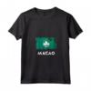 Donna Macao Flag Maglietta con Collo a V - Design Bandiera della Macao - Ideale per chi Ama le Proprie Origini