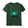 Macao Flag Maglietta con Collo a V - Design Originale con Bandiera Macao - Ideale per Mostrare le Tue Origini