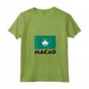 Macao Flag Maglietta con Collo a V - Design Originale con Bandiera Macao - Ideale per Mostrare le Tue Origini