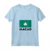 Macao Flag Maglietta con Collo a V - Design Originale con Bandiera Macao - Ideale per Mostrare le Tue Origini