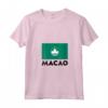 Macao Flag Maglietta con Collo a V - Design Originale con Bandiera Macao - Ideale per Mostrare le Tue Origini