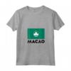 Macao Flag Maglietta con Collo a V - Design Originale con Bandiera Macao - Ideale per Mostrare le Tue Origini