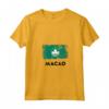 Macao Flag Maglietta con Collo a V - Design Unico per Mostrare le Tue Origini di Macao - Acquista Online!