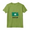 Macao Flag Maglietta con Collo a V - Design Unico per Mostrare le Tue Origini di Macao - Acquista Online!