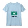 Macao Flag Maglietta con Collo a V - Design Unico per Mostrare le Tue Origini di Macao - Acquista Online!