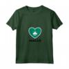 Macao Flag Cuore Maglietta con Collo a V - Ideale per persone con origini di Macao - Acquista online maglietta bandiera Macao